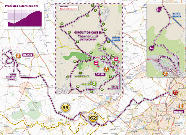 Dunkirk race stage 5 map